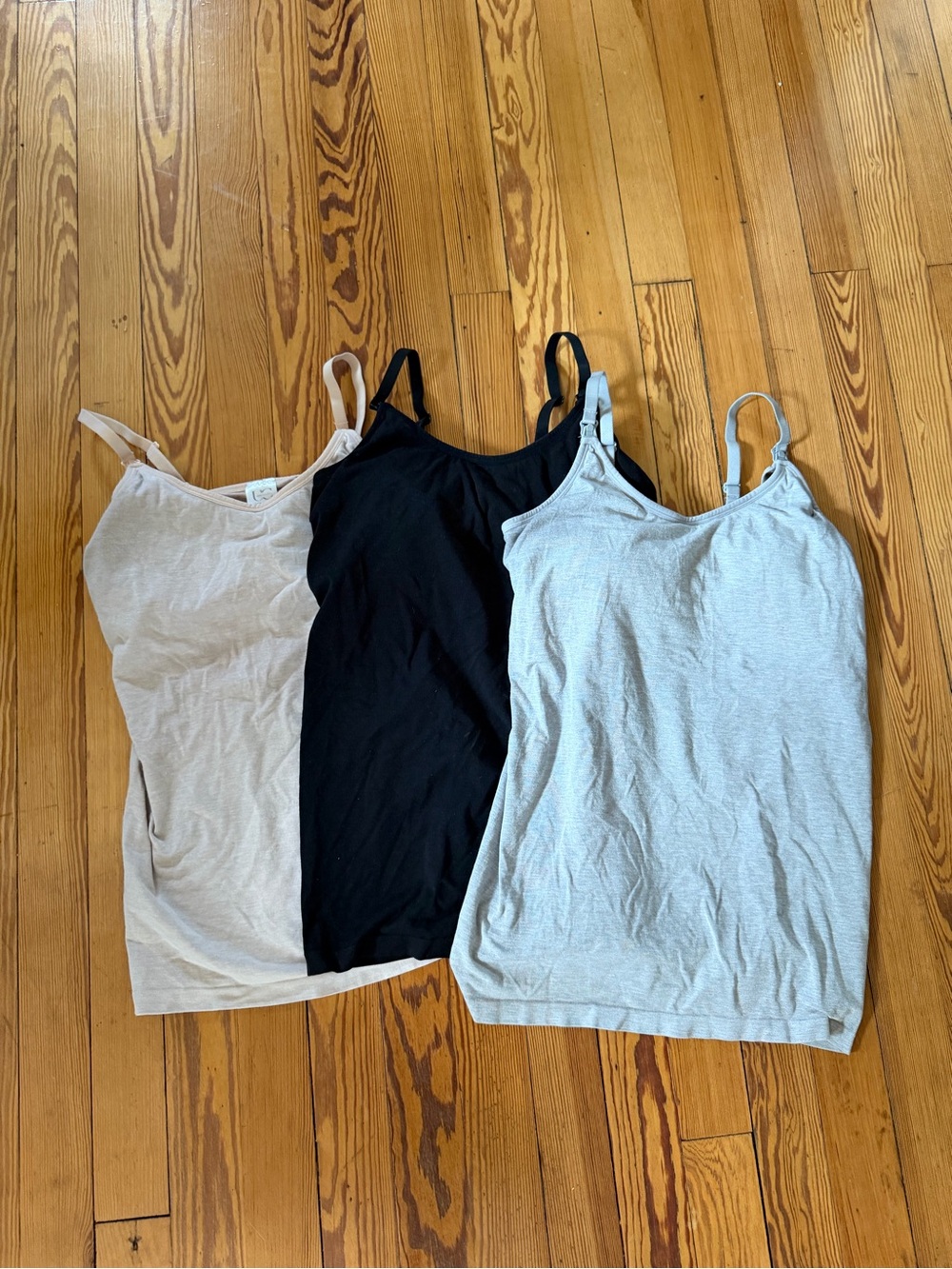 UC Maternity Nursing Tank Tops 3-Pack Size Small Removable Pads